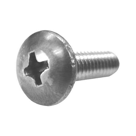 #2-56 X 5/8 In Phillips Truss Machine Screw, Plain 18-8 Stainless Steel, 1000 PK